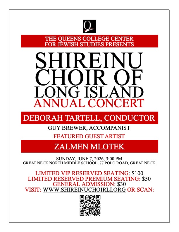 Shireinu Choir of Long Island Annual Concert - 2026